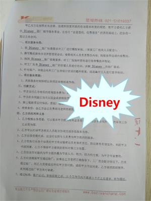 義烏市XX玩具工藝品有限公司與康華合作Disney驗廠(chǎng)