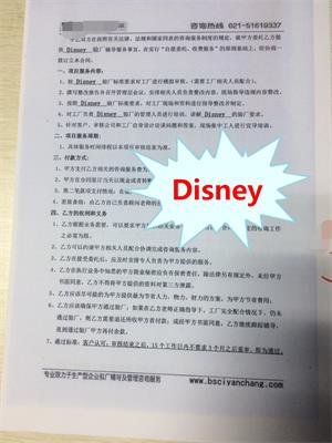 常州XX電子有限公司與康華合作Disney驗廠(chǎng)